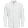 JACK & JONES Brook Check Oxford-hemd, wit/Pasvorm: slanke pasvorm, S