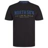North 56-4/North 56Denim Heren North 56-4 T-shirt, zwart, 2XL