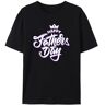 BAFlo Papa's shirt, T-shirt voor vader, cadeau voor papa op Vaderdag, Zwart, M