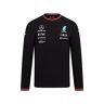 MERCEDES AMG PETRONAS 2022 MERCEDES-AMG PETRONAS REPLICA MENS LS DRIVER TEE Black Mens (XS) Chest 89-91cm