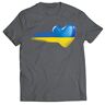 lepni.me Mannen T-shirt Oekraïense Vlag Shirt Oekraïens Hart Symbool Oekraïense Kleding (L Grafiet Veelkleurig)