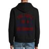 Atspauda De eerste plicht van een man is om voor zichzelf te denken slogan Hooded Katoenmix Rits Jacket Sweatshirt Hoodie Zwart, Zwart, L