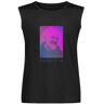 SmtSecLSH Men's Sobrietà Padre Pio Sleeveless T shirt Bianca Con Stampa Vest Black XXL