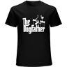 YOUSICHUANG The Dogfather Parody Godfather Dog Mafia Fathers Day Tee Short Sleeve T-Shirt Black L