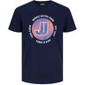 JACK & JONES Heren Jcoarc Logo Tee Ss Crew Neck T-shirt, navy blazer, M