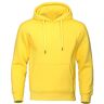 SSWERWEQ Hoodie Thickened Men's Hoodie, Hoodie Pullover Warm Thickened Hoodie Comfortable Men's Hoodie Yellow Hoodie. (Size : L)