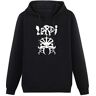 Stille Men's Heavyweight Hooded Lordi Logo Long Sleeve Sweatshirts Black XXL