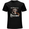 BOAONI My Patronus Is A Raccoon Cute Raccoon Wizard Lovers Vintage Men Gift Tee S-3Xl Short Sleeve T-Shirt Black M