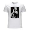 Badon Scarlett Johansson T-shirt voor heren, Wit, XXL