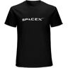 Maodisen Spacex Elon Musks Aerospace T-Shirt Mens Unisex Black Tees S