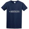 AOJIATOYS The Mentalista White Logo O-neck Cotton T shirt Navy M