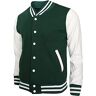 TheMohrim Heren Slim Fit Varsity Baseball Jacket Bomber met Lange Mouwen Gestreepte Katoen Premium Jassen Unisex, Groen, XL