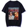 GRENCODE Timothee Chalamet Print Men TShirts Harajuku Streetwear Couples Hip Hop Sports T-shirts Oversized All-match Unisex Tshirt Black 3XL