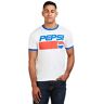 Pepsi Heren T-shirt, Wit (wit/koninklijke draad), M