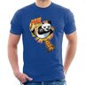 All+Every Kung Fu Panda Po Pow van The Panda T-shirt voor heren, Royal Blue, XL