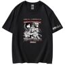 Sybnwnwm Japanse Anime Aanval Op Titan Eren T-Shirt Leiv T-shirt T-shirts Korte Mouw Top Nieuwigheid Outfit, Zwart B, XXL