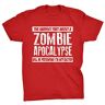 Generic Het moeilijkste deel over een zombie-apocalyps zal doen alsof ik niet opgewonden ben T-shirt, Rood, 3XL