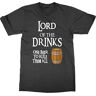 Generic Lord of The Drinks One Beer om ze allemaal T-shirt te regeren, Zwart, L