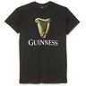 Guinness Blk Harp R/N T T-shirt voor heren, Zwart, XL