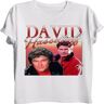 AOLESHI David Hasselhoff T Shirt 90s Homage Mich Vintage Knight Rider Baywatch Night Medium White XXL