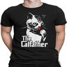 WEedsyJXU Cat Father T-Shirt For Men Father'S Day Cat Lovers Cat Dad Christmas Black Black 3XL