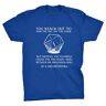 Generic 20-zijdig dobbelstenen kritieke mislukking slechte gooien kerkers T-shirt, Blauw, S