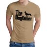 OM3 ® The-Dogfather T-shirt Heren Mafia Dog The Godfather Parodie Teckel Fun S 5XL, Kaki, XL