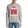 Atspauda Huis quarantaine huisslot 2020 ziekte pandemie Katoen Trui Sweatshirt Trui Jumper Grijs, Grijs, L