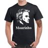 RiraKuNms Mourinho Men Graphic T-Shirt Short Sleeve Funny Tops Tee Shirts Black XXL