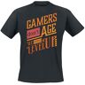 Gamers Don't Age - We Level Up Gamers Don't Age We Level Up T-shirt zwart XL 100% katoen Fun merch, Gaming, Spreuken