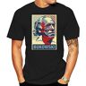 MEIHEXIANSHENG Charles Bukowski Portrait T-Shirt Obama Hope Design Print Novel Writer Pop Art Men Clothes Tee Shirt Black Black XL