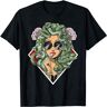 CUTLERY SUIT Men's Medusa Hippie Psychedelic Snakes Greek Mythology T-Shirt Black S