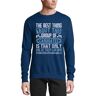 Atspauda Het beste van deze groep kandidaten is dat slechts één van hen kan winnen Cotton Sweater Sweatshirt Pullover Jumper Navy Blue, Donkerblauw, L