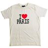 VIANAYA T-shirt I Love Paris – verkrijgbaar van maat XS tot XXL – en verkrijgbaar in wit en zwart – uniseks dames en heren – katoen, Wit, XL