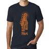 ULTRABASIC Heren Grafisch T-Shirt – Live Fast, Never Die Guitar and Rock & Roll Since 1964 – Cadeau voor 60ste Verjaardag 60e Jubileum 60-jarige Man Vintage 60 Jaar 1964 Korte Mouw Grappig Marine L