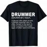 AOLESHI Uine Drummer Funny Gift Drummer A Person Who Plays Drums T-Shirt Black 3XL