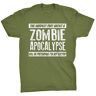 Generic Het moeilijkste deel over een zombie-apocalyps zal doen alsof ik niet opgewonden ben T-shirt, Olijf, M