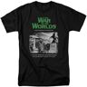 DOG DIAAY Men's The War of The Worlds t-Shirt Sci Fi Retro 50s Thriller Graphic tee Black Black 3XL