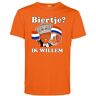 Vundy T-shirt Biertje? Ik Willem   Koningsdag kleding   oranje t-shirt   Oranje   maat XS