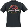 Jurassic Park Heren Classic Logo T-shirt, zwart, XL