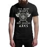 NexGen Te veel idioten niet genoeg bijlen Vikingen T-Shirt Valhalla Tee Shirt Noorwegen Noorse Mythologie Viking Shirt Unisex Warrior, Zwart, XXL