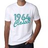 ULTRABASIC Heren Grafisch T-Shirt Klassiek 1964 – Classic 1964 – Cadeau voor 60ste Verjaardag 60e Jubileum 60-jarige Man Vintage 60 Jaar 1964 Korte Mouw Grappig Wit M