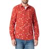 Only & Sons Men's ONSXMAS Slim POPLIN AOP Shirt hemd, Pompeian Red, M, Pompeian Red, M