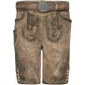 Schöneberger Trachten Couture Heren leren broek Maximilian uit de meesterwerk-serie van Schöneberger Trachten klederdrachtbroek incl. klederdrachtriem, bruin, 50