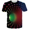 Goodstoworld Heren Gewoontjes Tshirts 3D Afdrukken T Shirt Short Sleeve Gewoontjes T-Shirt XXL