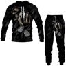 Generic Unisex Sportswear Set, 3DD bedrukte sportswear hoodie en broek set, 3, M