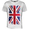 Candymix Groot-Brittannië Union Jack Grunge Vlag Heren T-shirt Top T-Shirt