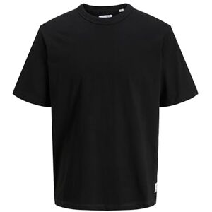 JACK & JONES Jjedover Tee Ss Crew Neck, zwart, S JACK & JONES Jjedover Tee Ss Crew Neck, zwart, S