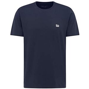 Lee Heren SS Patch Logo Tee T-shirt, Donkerblauw, 5XL Lee Heren SS Patch Logo Tee T-shirt, Donkerblauw, 5XL