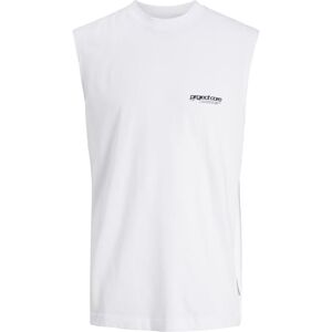 JACK & JONES Tanktop voor heren, bedrukt, wit (bright white), S JACK & JONES Tanktop voor heren, bedrukt, wit (bright white), S